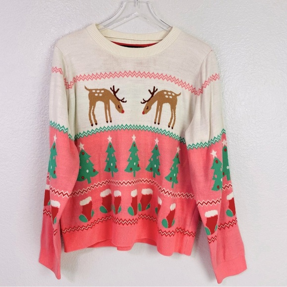 Vero Moda Christmas Stuff Holiday Sweater Size XL - Picture 2 of 9